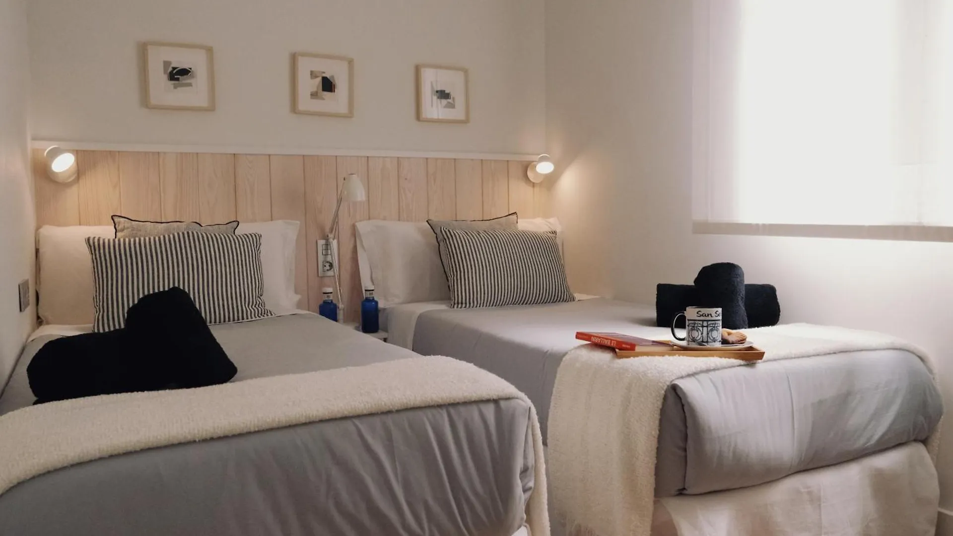 Apartamento A 100 Metros De La Playa Zurriola 산세바스티안 스페인